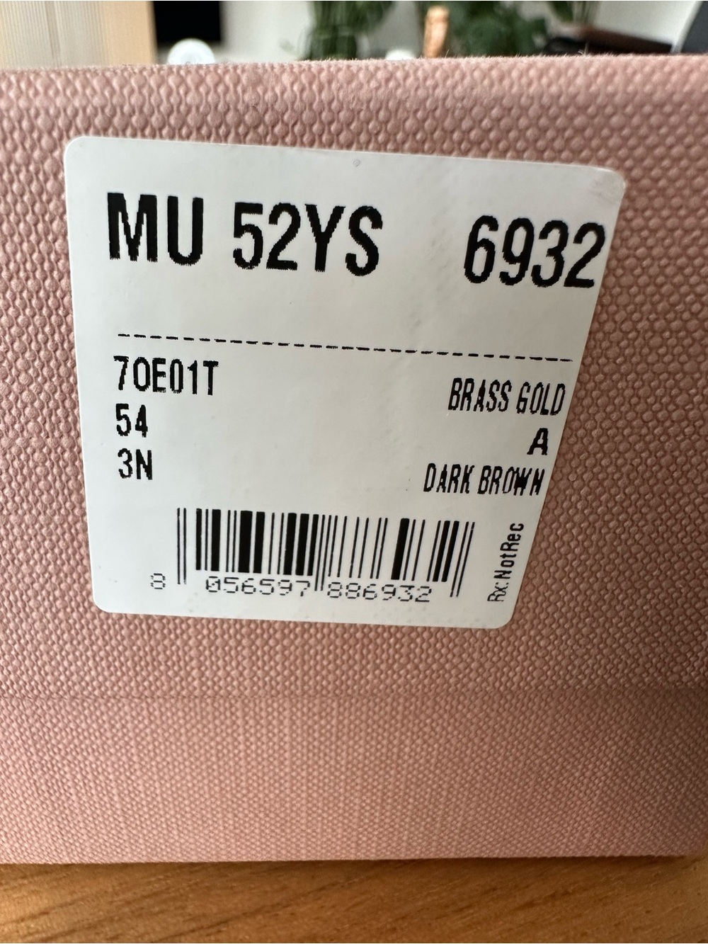 Miu Miu MU 52YS Gold Metal and Brown Lens Oval Sunglasses - NWOT - Picture 7 of 8